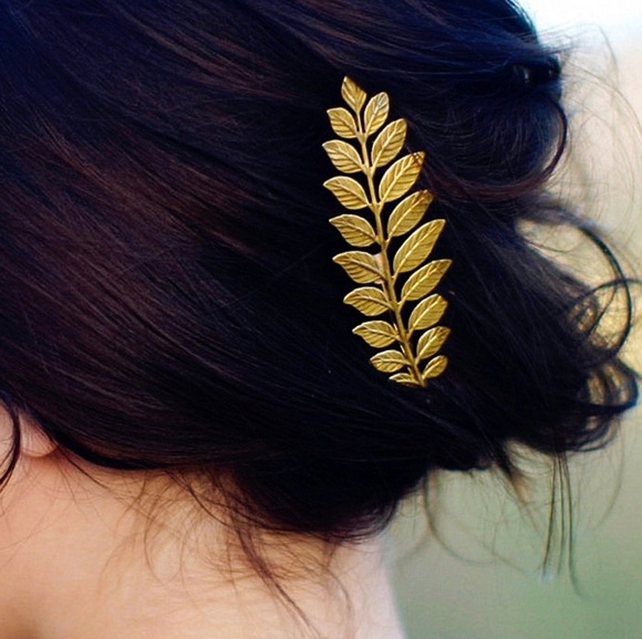 Diamonds & Jules Accessories - Gold Leaf Barrette